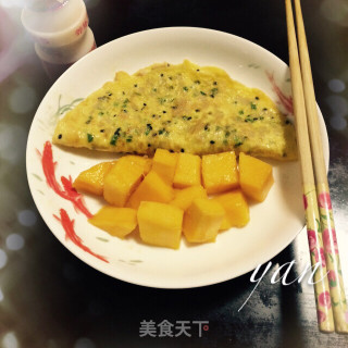 葱香鸡蛋饼的做法