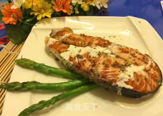 奶香三文鱼的做法