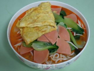 煎蛋面的做法