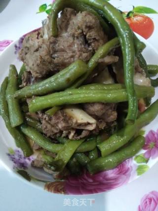 羊蝎子炖四季豆的做法