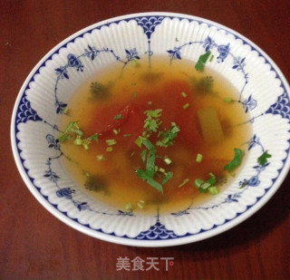 快手西红柿汤的做法