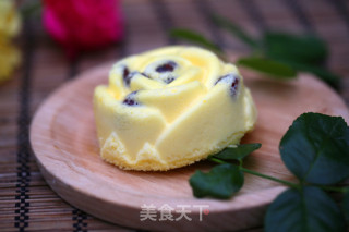 蔓越莓玫瑰花轻乳酪蛋糕的做法