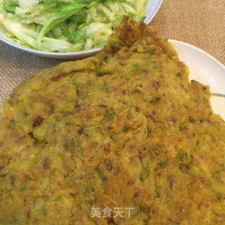 高山洋槐鸡蛋饼的做法