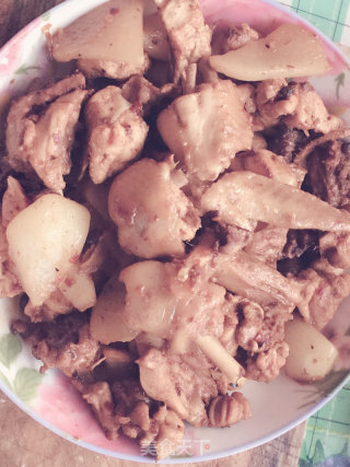 白萝卜炖鸡块的做法