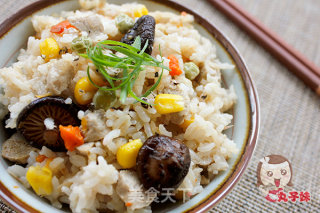 香菇肉丸焖饭的做法