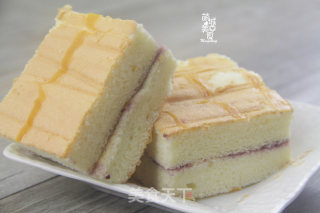 千叶纹蓝莓蛋糕的做法