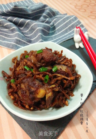 萝卜丝干红烧排骨的做法