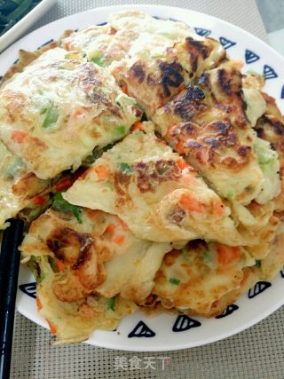 蔬菜鸡蛋饼的做法