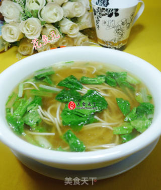 五号菜清汤面的做法