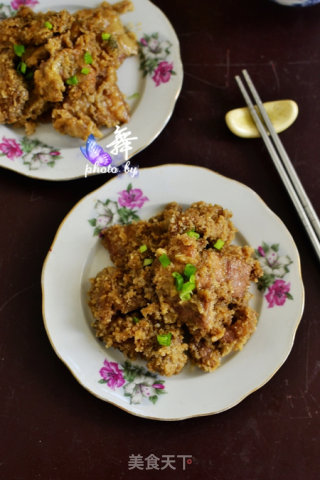 五香荷叶粉蒸肉的做法