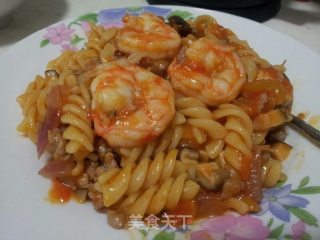 意大利虾仁面的做法