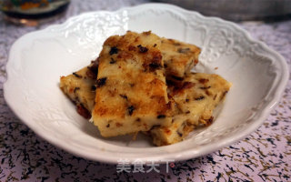 香煎萝卜糕的做法