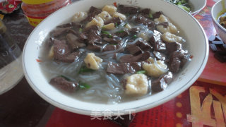 简易版鸭血粉丝汤的做法