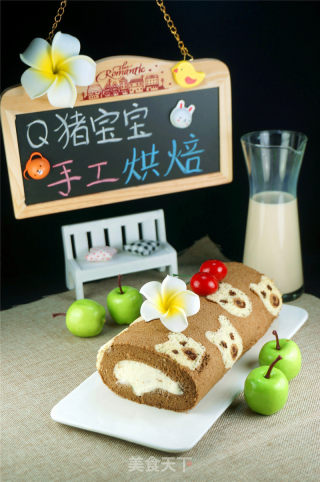 小熊彩绘蛋糕卷的做法