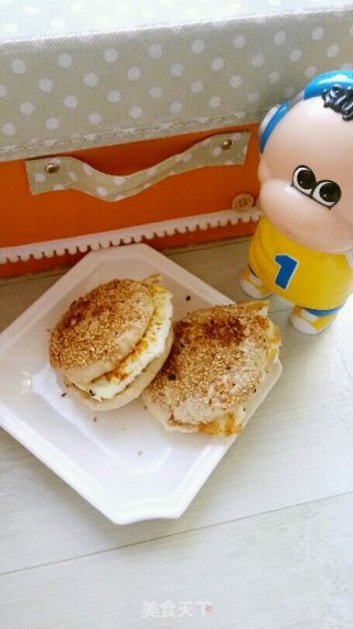 烧饼鸡蛋的做法
