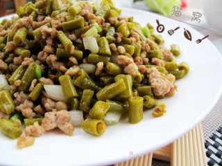 肉末酸豆角的做法