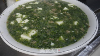 荠菜豆腐羹的做法