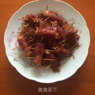 金针菇培根卷的做法