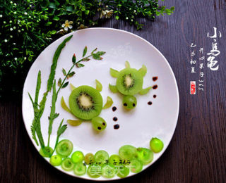 小乌龟水果摆盘的做法