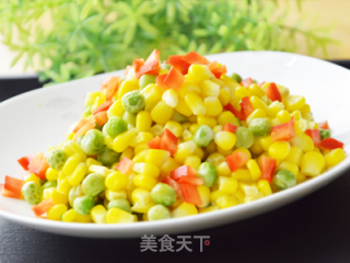 玉米三丁的做法