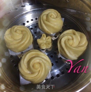 南瓜玫瑰馒头的做法