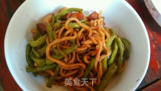 豆角焖面的做法