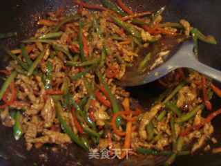 双椒酱香肉丝的做法步骤：3