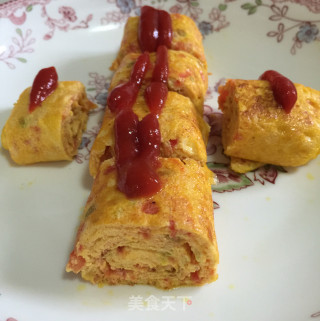 西红柿鸡蛋卷儿的做法