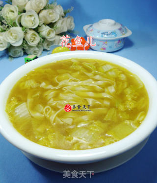 咖喱娃娃菜汤面的做法