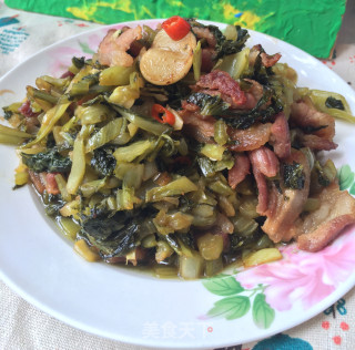 水碌菜炒五花肉的做法