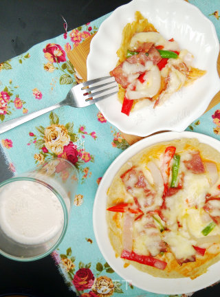 燕麦花生露&小煎锅豆渣比萨的做法