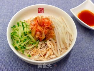 泡菜鸡丝色拉  ★鸡丝轻食 10的做法