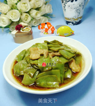 五花肉炒扁豆的做法