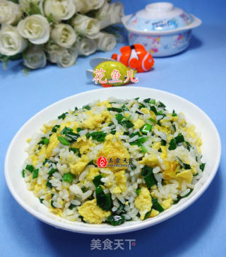 韭菜鸡蛋炒饭的做法