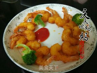 黄金凤尾虾的做法