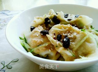 凉拌饺子的做法