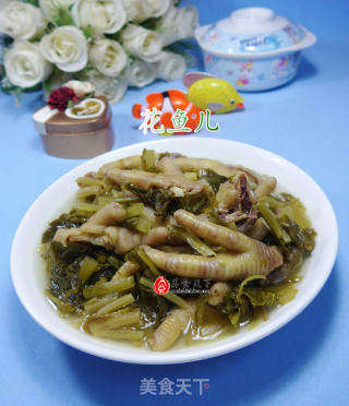 雪菜凤爪的做法