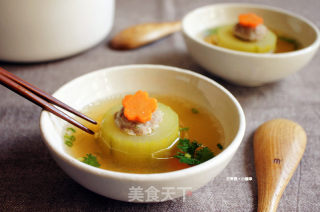大黄瓜镶肉汤的做法