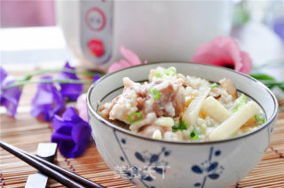 鲜笋香菇排骨养生粥的做法