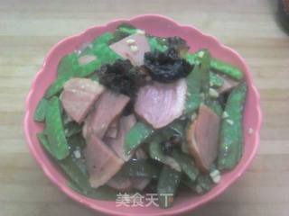 鸭胸肉拌荷兰豆的做法步骤：2