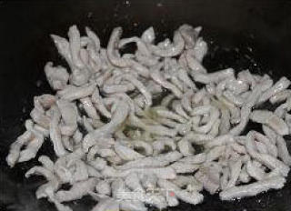 香干榨菜炒肉丝的做法步骤：4