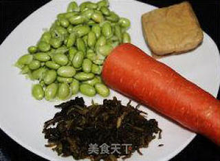 萝卜菜炒毛豆的做法步骤：4