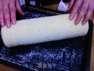 蓝莓砂糖蛋糕卷的做法步骤：3