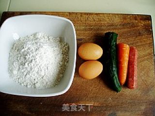 三丝蛋饼的做法步骤：3