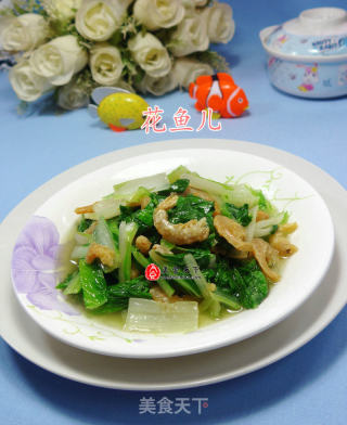 开洋炒五号菜的做法