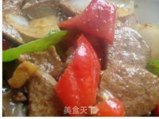 香辣猪肝的做法步骤：3