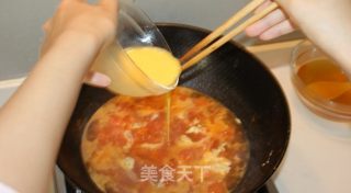 番茄蛋花汤的做法步骤：2