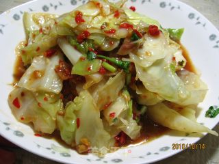 剁椒蒸包菜的做法步骤：2