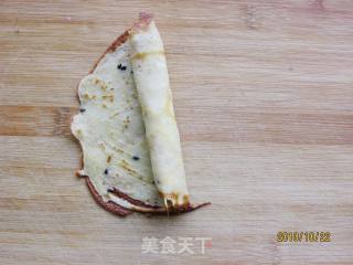 虎皮黑芝麻蛋卷的做法步骤：2