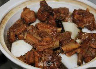 排骨萝卜煲的做法步骤：4